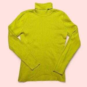 Yellow Turtleneck Sweater